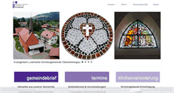 Desktop Screenshot of oberammergau-evangelisch.de